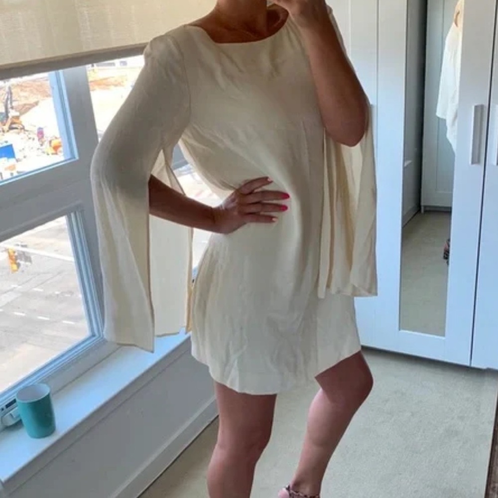 Free People  shearling mini dress, size s, new